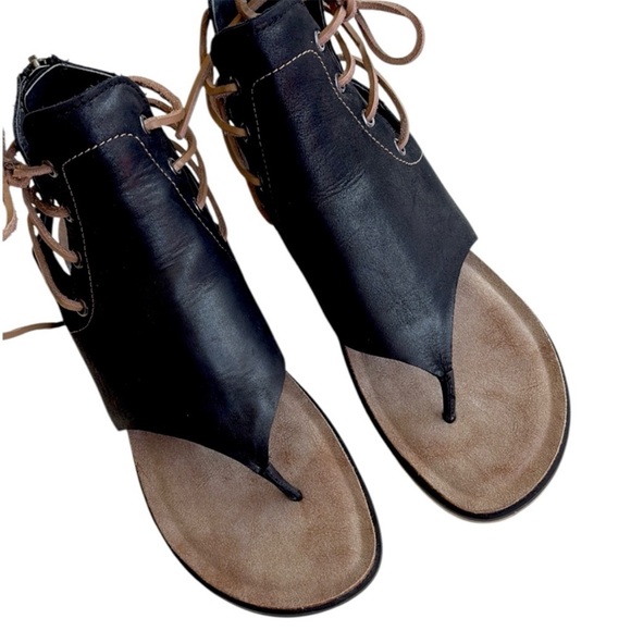 EUC OTBT Leather Locate Sandals Black
Brown Size 7.5 - Picture 2 of 9